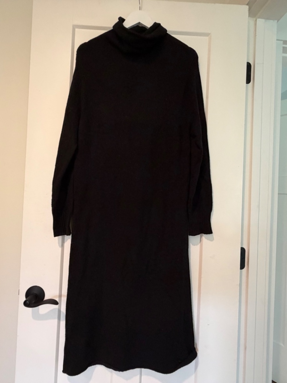 Apparis Turtleneck Black Sweater Dress M/L